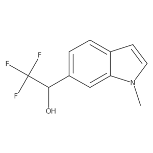 (1R)-2,2,2-trifluoro-1-(1-methyl-1H-indol-6-yl)ethan-1-ol Structure