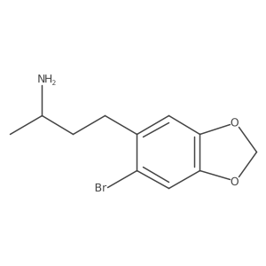 (2S)-4-(6-bromo-1,3-dioxaindan-5-yl)butan-2-amine结构式