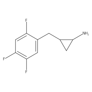 rac-(1R,2R)-2-[(2,4,5-trifluorophenyl)methyl]cyclopropan-1-amine结构式