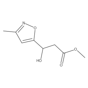 methyl (3R)-3-hydroxy-3-(3-methyl-1,2-oxazol-5-yl)propanoate Structure