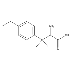 2-Amino-3-(4-ethylphenyl)-3-methylbutanoic acid结构式