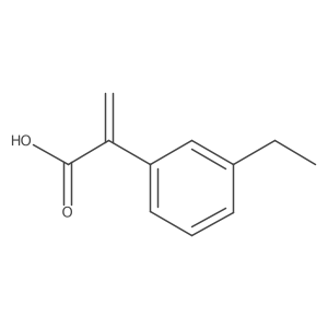 2-(3-Ethylphenyl)prop-2-enoic acid结构式