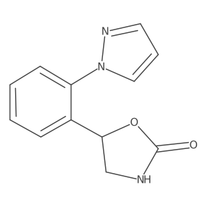 5-[2-(1H-pyrazol-1-yl)phenyl]-1,3-oxazolidin-2-one Structure