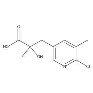 3-(6-Chloro-5-methylpyridin-3-yl)-2-hydroxy-2-methylpropanoic acid结构式