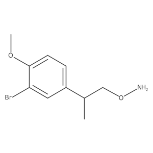 O-[2-(3-bromo-4-methoxyphenyl)propyl]hydroxylamine结构式
