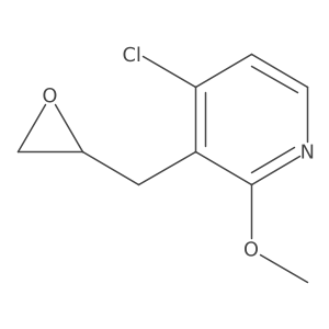 4-Chloro-2-methoxy-3-[(oxiran-2-yl)methyl]pyridine结构式