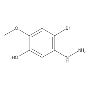 4-Bromo-5-hydrazinyl-2-methoxyphenol Structure