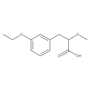3-(3-Ethoxyphenyl)-2-methoxypropanoic acid结构式