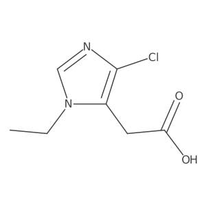 2-(4-chloro-1-ethyl-1H-imidazol-5-yl)acetic acid结构式