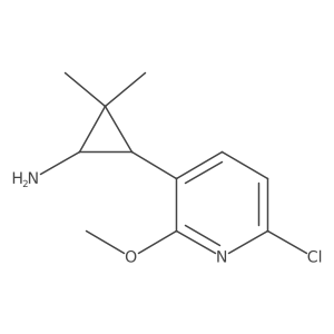 3-(6-Chloro-2-methoxypyridin-3-yl)-2,2-dimethylcyclopropan-1-amine结构式