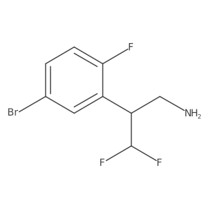 2-(5-Bromo-2-fluorophenyl)-3,3-difluoropropan-1-amine Structure