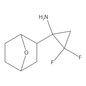 2,2-Difluoro-1-{7-oxabicyclo[2.2.1]heptan-2-yl}cyclopropan-1-amine Structure