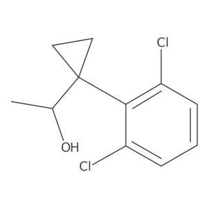 1-[1-(2,6-Dichlorophenyl)cyclopropyl]ethan-1-ol结构式