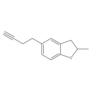 5-(But-3-yn-1-yl)-2-methyl-2,3-dihydro-1-benzofuran Structure