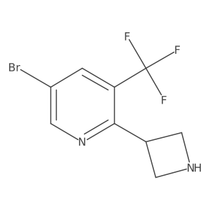 2-(Azetidin-3-yl)-5-bromo-3-(trifluoromethyl)pyridine Structure