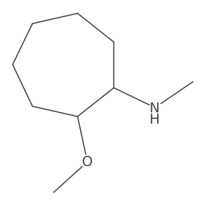 rac-(1R,2R)-2-methoxy-N-methylcycloheptan-1-amine结构式
