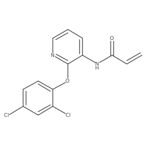 N-[2-(2,4-Dichlorophenoxy)pyridin-3-yl]prop-2-enamide Structure