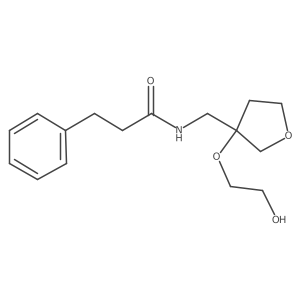 N-{[3-(2-hydroxyethoxy)oxolan-3-yl]methyl}-3-phenylpropanamide Structure