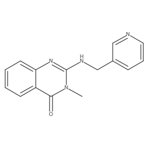 3-methyl-2-((pyridin-3-ylmethyl)amino)quinazolin-4(3H)-one结构式