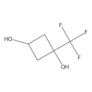 1-(trifluoromethyl)cyclobutane-1,3-diol Structure