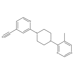 2-[4-(5-Methylpyrimidin-4-yl)piperazin-1-yl]pyridine-4-carbonitrile结构式