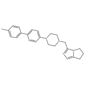 3-(4-fluorophenyl)-6-[4-({5H,6H,7H-pyrrolo[2,1-c][1,2,4]triazol-3-yl}methyl)piperazin-1-yl]pyridazine Structure
