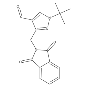 1-tert-butyl-3-[(1,3-dioxo-2,3-dihydro-1H-isoindol-2-yl)methyl]-1H-pyrazole-4-carbaldehyde Structure