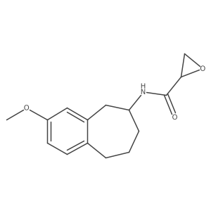 N-(3-Methoxy-6,7,8,9-tetrahydro-5H-benzo[7]annulen-6-yl)oxirane-2-carboxamide结构式