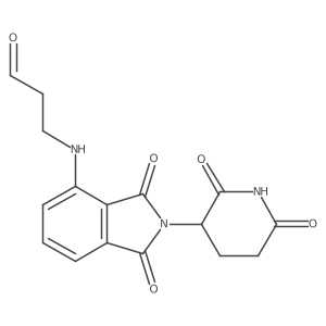 3-[[2-(2,6-Dioxo-3-piperidyl)-1,3-dioxo-isoindolin-4-yl]amino]propanal Structure