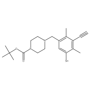 Tert-butyl 4-[(3-ethynyl-2,4-dimethyl-5-sulfanylphenyl)methyl]piperazine-1-carboxylate Structure
