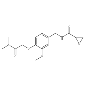 N-({4-[(dimethylcarbamoyl)methoxy]-3-methoxyphenyl}methyl)oxirane-2-carboxamide结构式