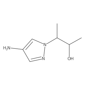 Rel-3-(4-amino-1H-pyrazol-1-yl)butan-2-ol结构式