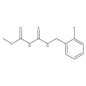 methyl N-{[(2-fluorophenyl)methyl]carbamothioyl}carbamate Structure