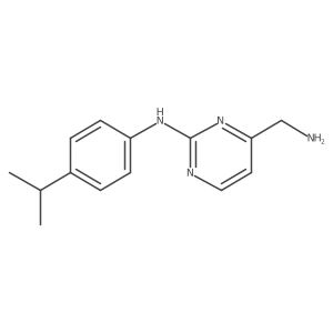 4-(aminomethyl)-N-[4-(propan-2-yl)phenyl]pyrimidin-2-amine Structure