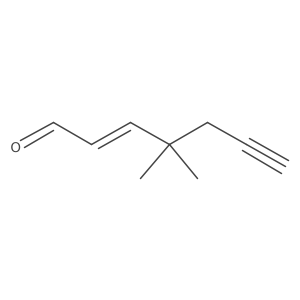(2E)-4,4-Dimethyl-2-hepten-6-ynal Structure