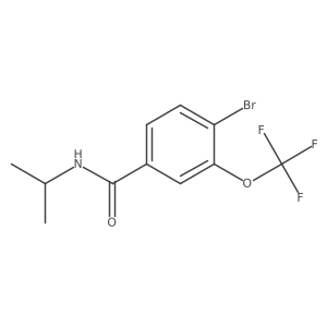 4-Bromo-N-isopropyl-3-(trifluoromethoxy)benzamide Structure