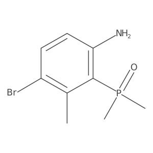 (6-Amino-3-bromo-2-methylphenyl)dimethylphosphine oxide Structure