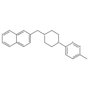 3-Methyl-6-{4-[(naphthalen-2-yl)methyl]piperazin-1-yl}pyridazine结构式