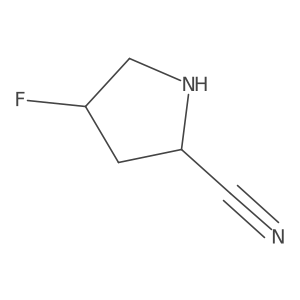 (4S)-4-fluoropyrrolidine-2-carbonitrile结构式