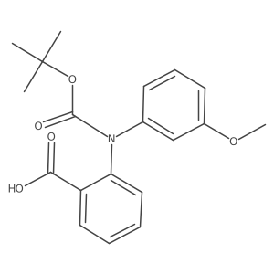 2-{[(Tert-butoxy)carbonyl](3-methoxyphenyl)amino}benzoic acid结构式