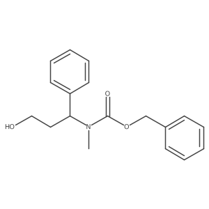benzyl N-(3-hydroxy-1-phenylpropyl)-N-methylcarbamate结构式