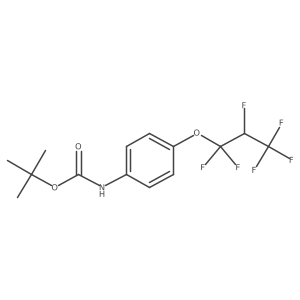 tert-butyl N-[4-(1,1,2,3,3,3-hexafluoropropoxy)phenyl]carbamate Structure
