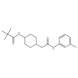 2,2-dimethyl-N-(1-{[(3-methylphenyl)carbamoyl]methyl}piperidin-4-yl)propanamide Structure