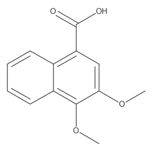 3,4-Dimethoxy-1-naphthalenecarboxylic acid结构式