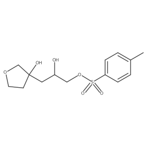 3-{2-Hydroxy-3-[(4-methylbenzenesulfonyl)oxy]propyl}oxolan-3-ol结构式