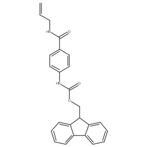 (9H-fluoren-9-yl)methyl N-{4-[(prop-2-en-1-yl)carbamoyl]phenyl}carbamate结构式