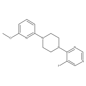 5-Fluoro-4-[4-(6-methoxypyridin-2-yl)piperazin-1-yl]pyrimidine Structure