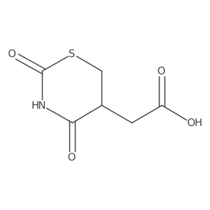 Tetrahydro-2,4-dioxo-2H-1,3-thiazine-5-acetic acid结构式