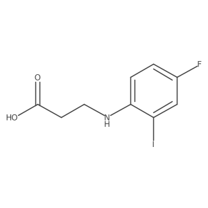 3-((4-Fluoro-2-iodophenyl)amino)propanoic acid结构式