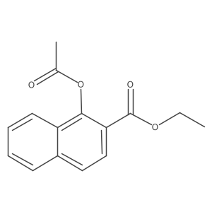 Ethyl 1-(acetyloxy)-2-naphthalenecarboxylate结构式